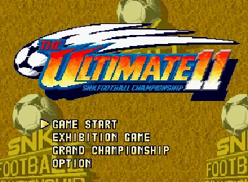 Ultimate 11 - The SNK Football Championship / Tokuten Ou - Honoo no Libero, The screen shot title